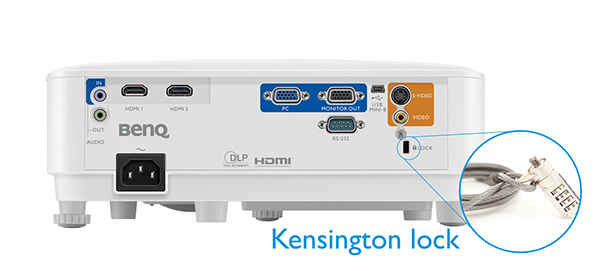 videoproiector Benq MH550 kensington lock
