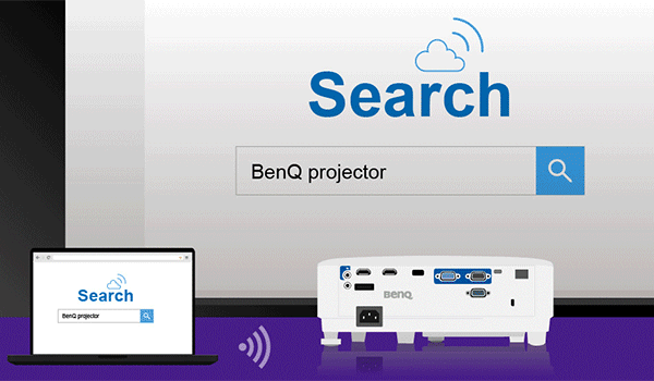 videoproiector BenQ MW732 conexiune internet